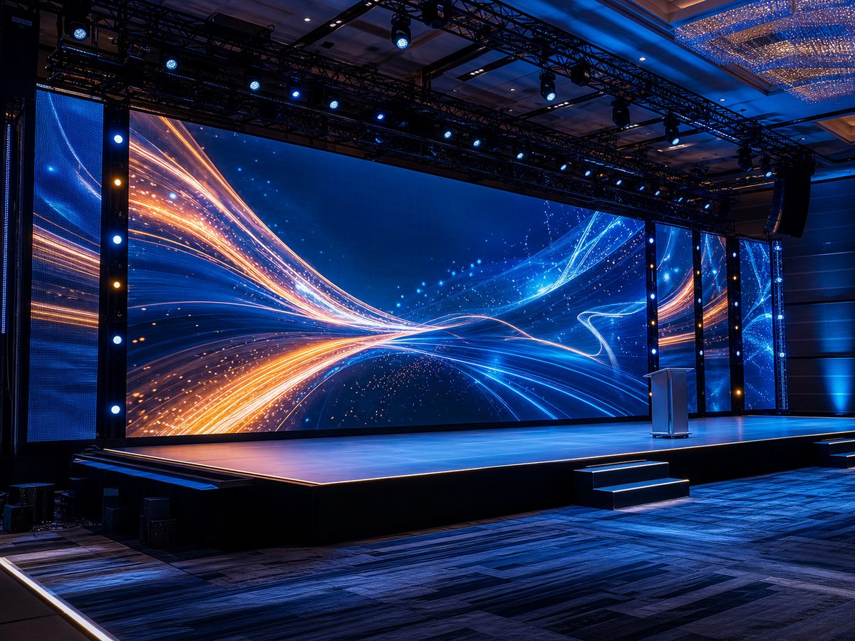 Large LED video wall